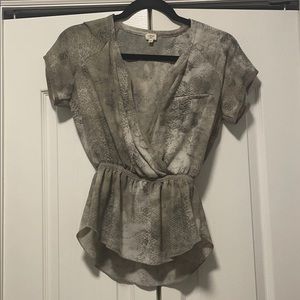 Wilfred Snakeskin Blouse